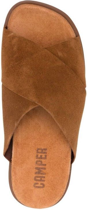 Camper Brutus leren sandalen Bruin