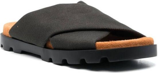 Camper Brutus sandalen met gekruiste bandjes Grijs
