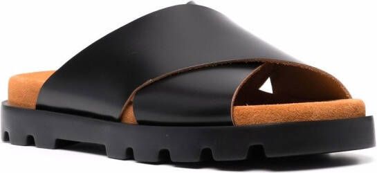 Camper Brutus sandalen met gekruiste bandjes Zwart
