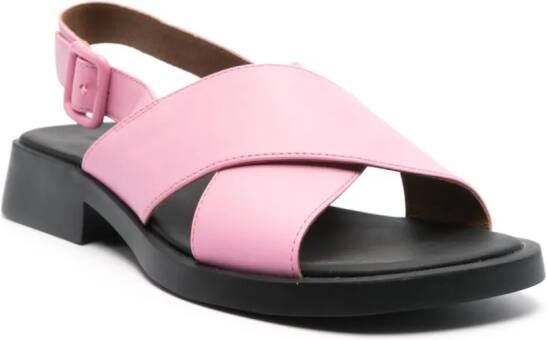 Camper Dana leren sandalen Roze