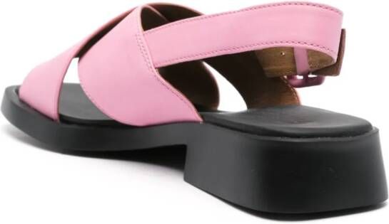 Camper Dana leren sandalen Roze