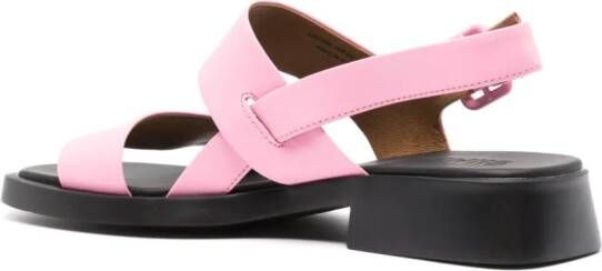 Camper Dana leren slingback sandalen Roze