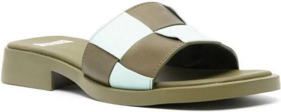 Camper Dana Twins leren sandalen Groen