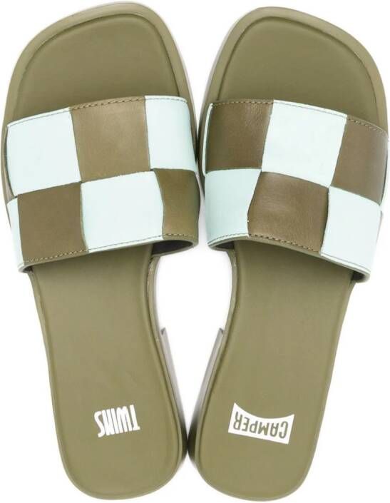 Camper Dana Twins leren sandalen Groen