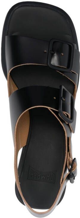 Camper Dina sandalen met gesp Zwart