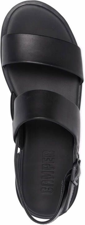 Camper Edy leren slingback sandalen Zwart
