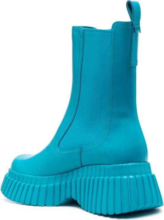 Camper Enkellaarzen met middelhoge hak Blauw