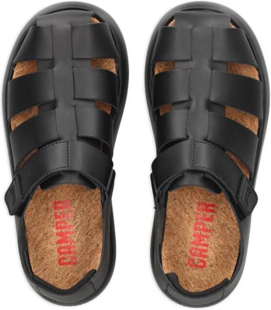 Camper Flota leren sandalen Zwart