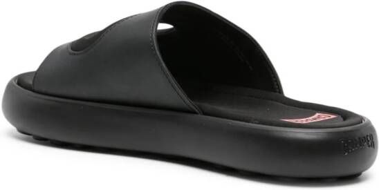 Camper Flota Twins uitgesneden slippers Zwart