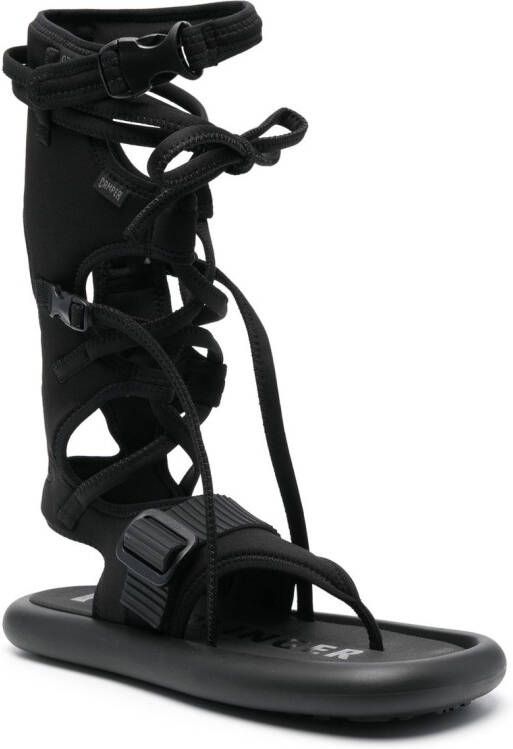 Camper x Ottolinger gladiator sandalen met gespband Zwart