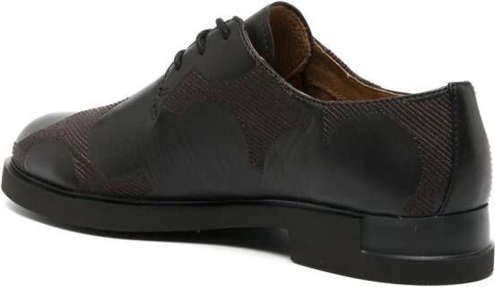 Camper Iman brogues met panelen Zwart