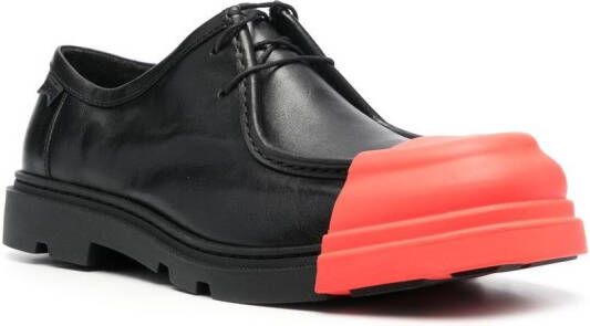 Camper Junction leren Derby schoenen Zwart