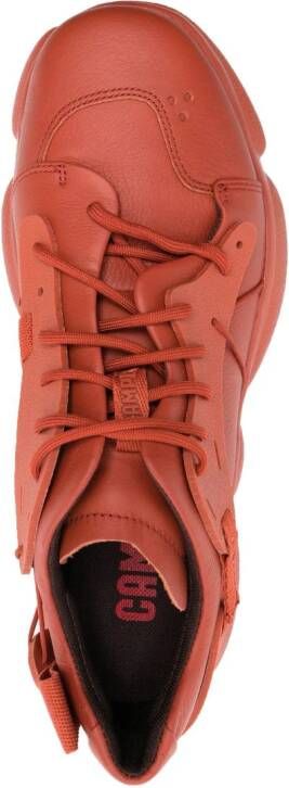 Camper Karst leren sneakers Oranje