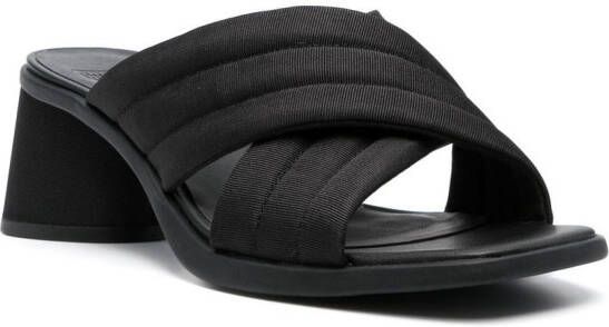 Camper Kiara sandalen met kruisbandjes Zwart
