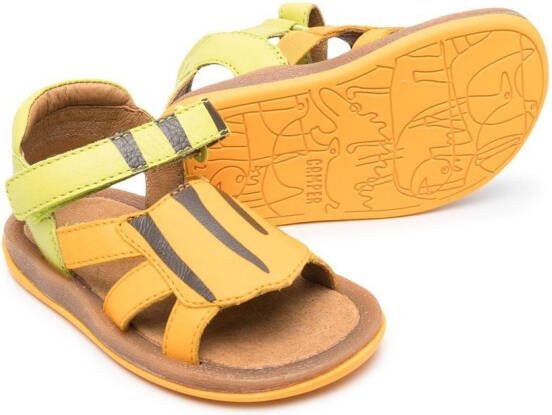 Camper Kids Bicho leren sandalen Oranje