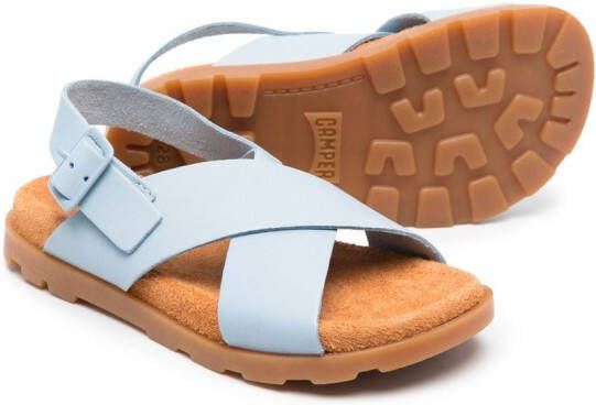 Camper Kids Brutus leren sandalen Blauw