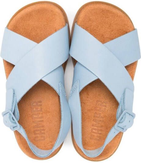 Camper Kids Brutus leren sandalen Blauw