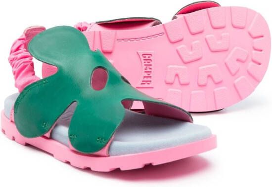 Camper Kids Brutus leren sandalen Groen