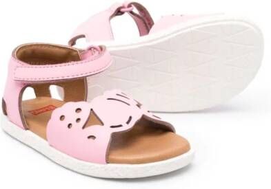 Camper Kids Miko Twins perforated leather sandals Roze
