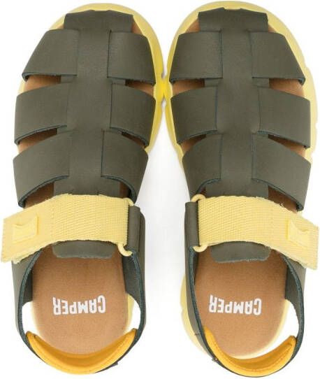 Camper Kids Oruga sandalen met colourblock Groen