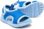 Camper Kids Oruga contrast-trim touch-strap sandals Blauw - Thumbnail 2