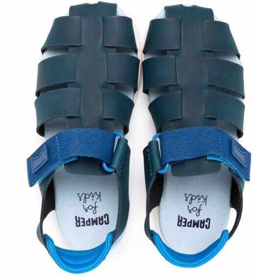 Camper Kids Oruga leren sandalen Blauw