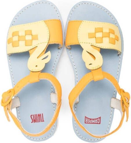 Camper Kids Oruga sandalen met bandjes Geel