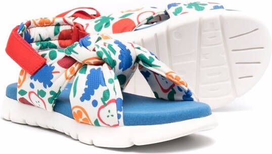 Camper Kids Oruga sandalen met bloemenprint Wit
