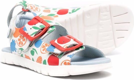 Camper Kids Oruga sandalen met fruitprint Wit