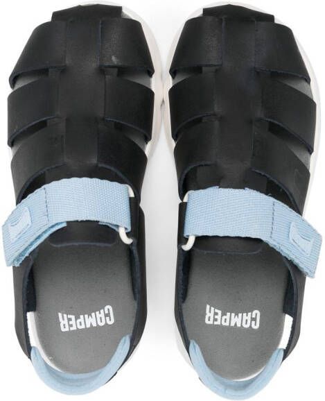 Camper Kids Oruga sandalen met klittenband Zwart