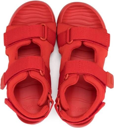 Camper Kids Oruga sandalen met logo-reliëf Rood