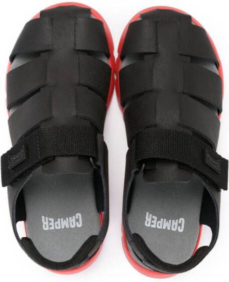 Camper Kids Oruga sandalen met logopatch Zwart