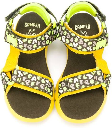 Camper Kids Oruga sandalen met open neus Geel