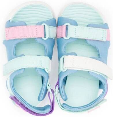 Camper Kids Oruga Twins touch-strap sandals Groen