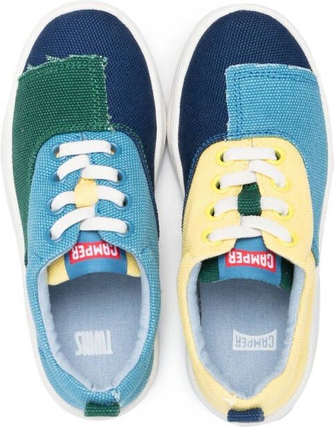 Camper Kids Runner Four sneakers met patchwork Blauw