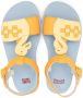 Camper Kids Sandalen met flamingo-detail Geel - Thumbnail 3