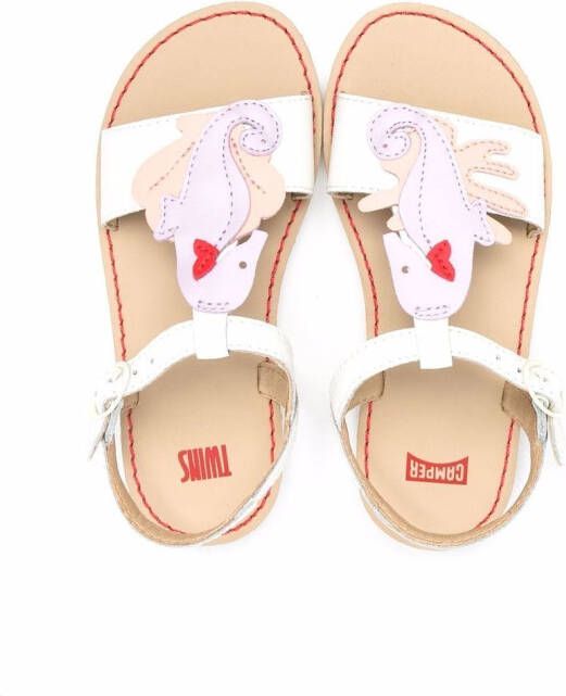 Camper Kids Sandalen met patroon Wit