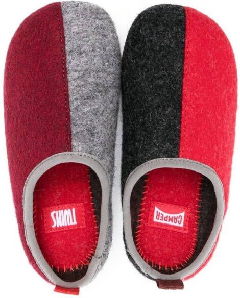 Camper Kids Slippers met colourblocking Grijs