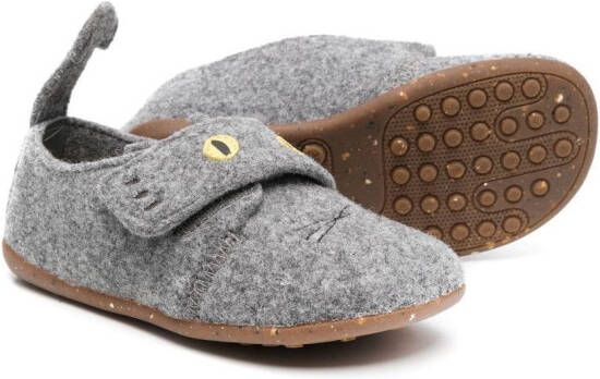 Camper Kids Slippers met dierenoren Grijs