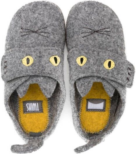 Camper Kids Slippers met dierenoren Grijs