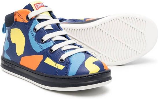 Camper Kids Sneakers met grafische print Blauw