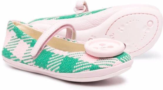 Camper Kids Twins geruite ballerina's Roze