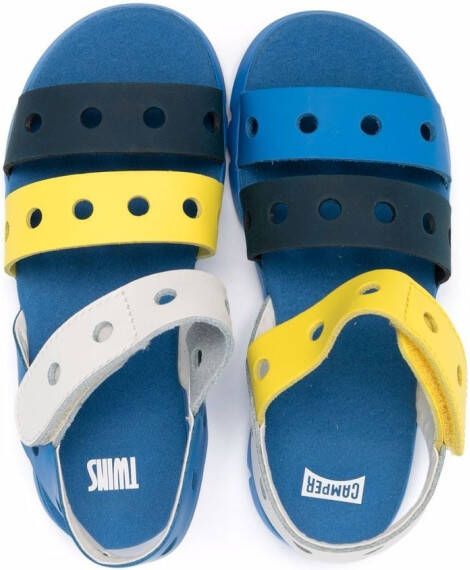 Camper Kids Twins leren sandalen Blauw