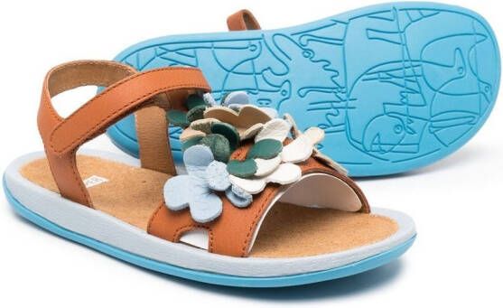 Camper Kids Twins sandalen met applicatie Bruin