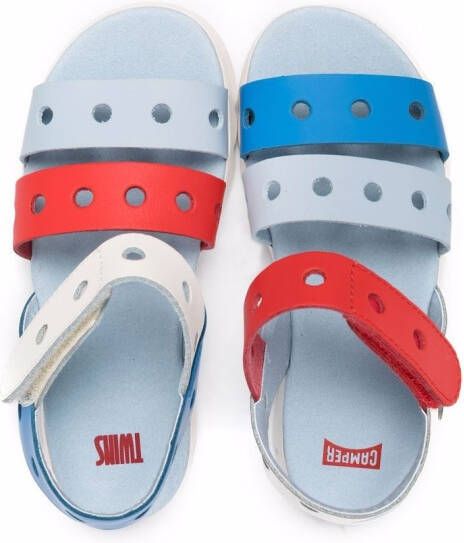 Camper Kids Twins sandalen met colourblocking Blauw