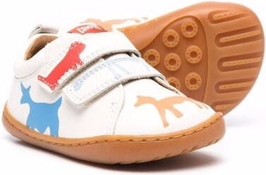 Camper Kids Twins sneakers met dierenprint Wit