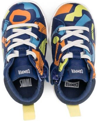 Camper Kids TWS sneakers met abstracte print Blauw