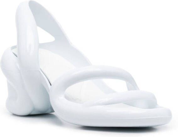 Camper 80 mm Kobarah slingback sandalen Wit