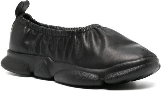Camper Leren ballerina's Zwart