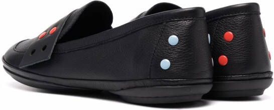 Camper Leren loafers Zwart